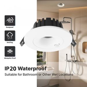 Plafonnier LED encastré à détecteur de mouvement infrarouge IP20 9W/12W/18W/24W pour extérieur, cours, escaliers, hôtels, spots - Product Image 4