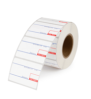 Étiquettes d'échelle CAS thermiques directes pré-imprimées personnalisées 58x40/58x60/60x43 Étiquette adhésive de prix Autocollant de code-barres Supermarché