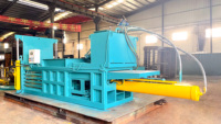 Presse à carton haute efficacité 100 tonnes Machine à compresser les dessins animés Machine à balles pour bouteilles en plastique Presse à balles pour canettes en aluminium