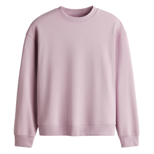 เสื้อสเวตเชิ้ตผู้ชายทรงหลวม ผ้าซับในนุ่ม คอเสื้อเรียบ ดีไซน์ทันสมัย สวมใส่สบายในชีวิตประจำวัน รับผลิตแบบ OEM ODM ขายส่ง - Product Image 1