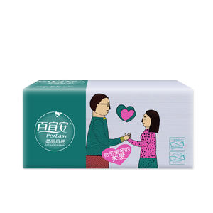 Papel tejido Facial OEM suave Material de caja de bambú tejido 2 PLY mezcla de pulpa de madera - Product Image 2