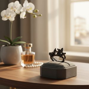 Gold Plated With Clear <b>Crystal</b> Butterfly Stretch <b>Rings</b> - Product Image 3