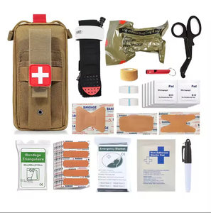 Kit de traumatologie portable rechargeable, kit de contrôle des saignements, trousse de premiers secours tactique d'urgence pour le lieu de travail, reapprovisionnement en matériel de traumatologie - Product Image 1