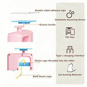 Giocattolo Interattivo per Gatti <span class=keywords><strong>con</strong></span> Corda Elastica, Ricaricabile Automaticamente, Personalizzabile <span class=keywords><strong>con</strong></span> Logo, Prodotto da Fabbrica Certificata BSCI - Product Image 2