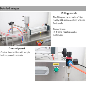 Máquina de Llenado de Líquidos HZPK para Jugo de Oliva, Agua, Envases de Vidrio de 10ml y 100ml, Cosméticos, Champú, Botellas, Máquina de Llenado por Pistón - Product Image 2