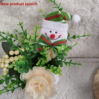 Nouveaux accessoires de Noël en tissu peluche brossé pour dessins animés : rennes, bonhommes de neige, Père Noël, sapins de Noël ; Bandeau DIY