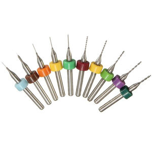 Générique <span class=keywords><strong>Drillpro</strong></span> 10 pièces Titane Enduit De Carbure De Tungstène Micro PCB Forets Pour Le Circuit imprimé - Product Image 2