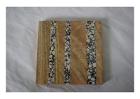 Posavasos de Lujo de Primera Calidad con Forma Cuadrada de Madera y Resina, Reutilizable, Hecho a Mano, Grosor Personalizado para Decoración de Mesa