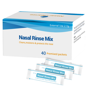 Single-<strong>Use</strong> Saline Nasal Rinse Packets - Non-Iodized 0.9% Salt Bags for <strong>Neti</strong> <strong>Pot</strong>, Professional Sinus Care Formula - Product Image 1