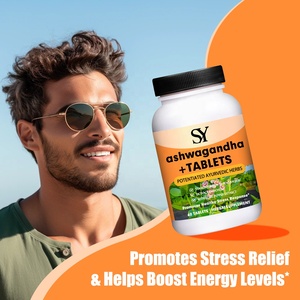 Таблетки Ashwagandha, потенцированные аюрведические травы с экстрактом длинного перца, для здоровой энергии реакции на стресс, частная марка - Product Image 6