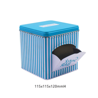 Boîtes en étain rectangulaires pour sachets de thé et distributeur de biscuits, distributeur de capsules de café