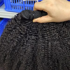 Extensions de cheveux brésiliens vierges Remy bouclés 100 % naturels, double épaisseur, 12A, 100 grammes, boucles Pixie - Product Image 4