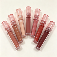 Rouge à lèvres liquide mat velours personnalisé avec logo de marque privée, haute pigmentation, waterproof, longue tenue, léger, sans transfert
