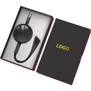 Ista <span class=keywords><strong>Promo</strong></span>礼品促销<span class=keywords><strong>3</strong></span>合1 Usb充电电缆尼龙编织发光二极管发光流动充电器电缆定制钥匙链数据线 - Product Image 2