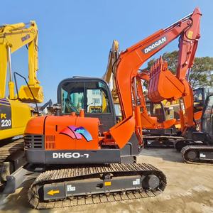 รถขุดดินมือสอง Doosan DH60-7 ขนาด 6 ตัน บุ้งกี๋ 0.2 ลูกบาศก์เมตร ราคาถูก เครื่องจักรก่อสร้าง ปั๊มไฮดรอลิก มอเตอร์ - Product Image 2