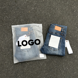 Pantalones de mezclilla de alta calidad en negro, amarillo, morado y rojo, estilo baggy, holgados, ajustados, acampanados, para hombre, de diseñador, de lujo, estilo urbano, con etiquetas. - Product Image 3