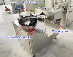 Automatische Glasgefäß-Reinigungsmaschine Glasflasche-Luft-Wasser-Reinigungsmaschine