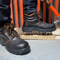 Sepatu Safety Kerja Anti-Hantaman S3 Breathable Kulit Las Berkualitas Tinggi Model High Top Grosir Terlaris Litai