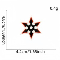 Nouveaux patchs en PVC brodés à l'ordinateur, écologiques, à thermocoller, amusants, motif nuage samouraï, couleur personnalisée, en tissu