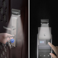 Détecteur de mouvement PIR automatique pour trou de serrure de porte, lampe LED avec capteur de mouvement