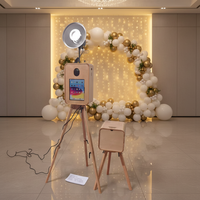 Cabine photo portable en bois pour iPad, panneau magnétique, cabine photo ovale pour selfie, iPad DSLR Pro 12.9, PhotoBooth iPad, très populaire
