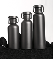 500/600/750ml pur titane extérieur cyclisme voyage Portable Camping bouteille d'eau léger flacon à vide Thermos eau bouillante