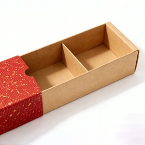 Food Grade Cookie Gift <b>Box</b> with Dividers for Macaron <b>Candy</b> and Chocolate Packaging with Greaseproof Lining Paper Cardboard <b>Box</b> - Product Image 2