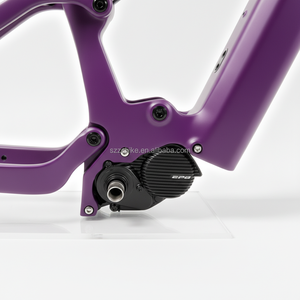 Cadre de vélo de montagne électrique SZZSBIKE CEF52 entièrement en fibre de carbone avec frein à disque et moteur central Shimano <span class=keywords><strong>EP8</strong></span>, 2670g, finition brillante - Product Image 3