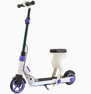 Trottinette Électrique Pliante pour Enfants 130W 21V 5.2Ah, Vitesse Max 16km/h, Autonomie 12km, Frein à Main et Électrique, Rechargeable avec Siège - Product Image 5