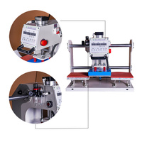 Presse à chaud à double plaque à glissement minimal 20x30cm, machine à estamper à chaud pneumatique à double station