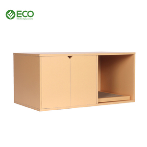 Casa para perros y gatos impermeable al aire libre, venta al por mayor de madera de <span class=keywords><strong>China</strong></span>, cinturón de madera personalizado ecológico, casa para mascotas, casa rectangular de madera para animales pequeños - Product Image 2