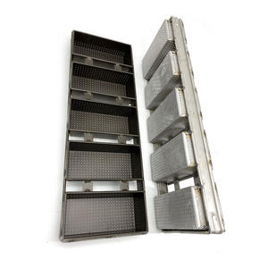 Ustensiles de cuisson commerciaux personnalisés 3/4/5 sangles en aluminium pain pain grillé avec couvercle pain en tranches avec couvercle ensemble pour ustensiles de cuisson - Product Image 3