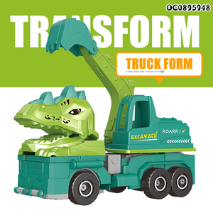 DIY montar nuevo dinosaurio deformado Transporte Camión coche robot juguete <span class=keywords><strong>2023</strong></span> - Product Image 3