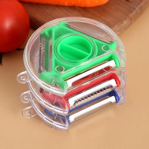 3 in 1 Slicer Potato Shredder Julienne Cutter Multi Peel Stainless Steel Blade Zesters Kitchen Gadgets Tools Magic Trio Peeler - Product Image 3