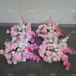 Luxury Pink Handmade Artificial Flower <strong>Bouquet</strong> for Wedding Table Centerpiece Bridal Decor for Christmas New Year - Product Image 5