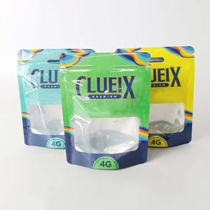 Custom Printed Heat Seal Aluminum <b>Foil</b> Freeze Dried Candy Packaging Doypack Stand up Pouch Mylar Bags With Clear <b>Window</b> - Product Image 2