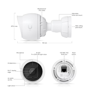 Outdoor 2K HD PoE <b>Camera</b> with WEP QoS Dual-Band Wi-Fi-Brand - Product Image 2