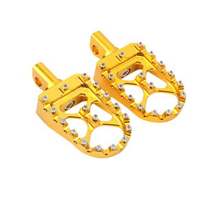 Pedales de motocicleta de aleación de aluminio CNC, pedales modificados estilo retro Harley, pedales elegantes con púas, accesorios de modificación - Product Image 1