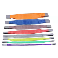 Sangle de levage plate en polyester certifiée CE, 2 tonnes, robuste et durable, vente en gros d'usine pour palans industriels