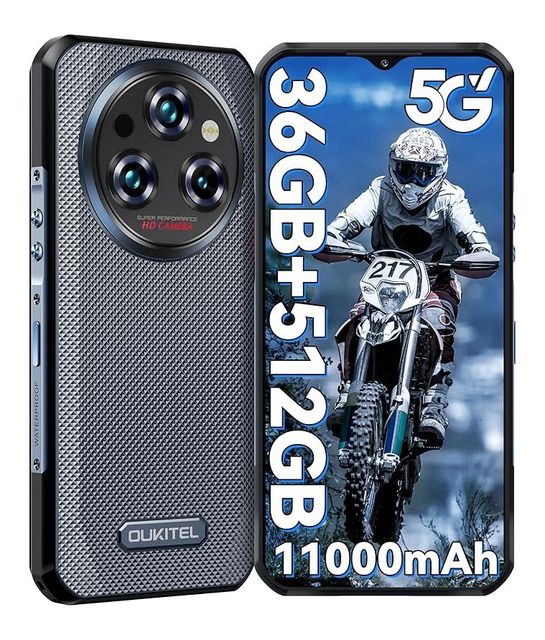 WP35 Pro 6.6" 12GB+512GB 32MP+64MP 11000mAh 33W Fast Charger Dual SIM Android NFC Global Version Rugged Mobile Phone