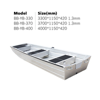 Kinocean — bateau Jon en aluminium à fond plat, tout stylé, 12 pieds, 11ft,12ft13 pieds