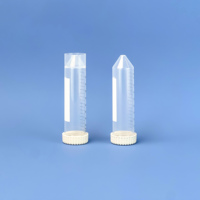 Tube à centrifuger transparent de laboratoire médical biotech en plastique 15 ml, 50 ml, 1,5 ml, 2 ml
