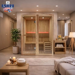 <span class=keywords><strong>Sauna</strong></span> Portátil de Madera con Infrarrojos y Solárium Eléctrico - Product Image 1