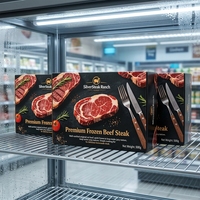 Cajas de Cartón Plegables Personalizadas de Grado Alimenticio para Alimentos Congelados, Comidas Preparadas, Empaquetado Minorista, Cajas de Papel para Carne de Res Congelada