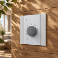 Nouveau thermostat numérique intelligent HY533 Wifi moderne avec bouton, en PC+ABS anti-inflammable, pour le contrôle de la température ambiante en appartement