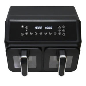Máquina freidora de aire dual Square <span class=keywords><strong>Professional</strong></span> <span class=keywords><strong>Hot</strong></span> Seller Freidora de aire eléctrica múltiple Horno de freidoras de aire de doble cesta - Product Image 2