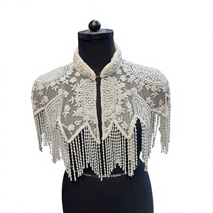 Women's Beaded Fringe Stage <b>Dance</b> Top Performance Wear Adult Tribal <b>Belly</b> <b>Dance</b> <b>Costume</b> Spandex Polyester - Product Image 1