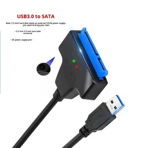 <span class=keywords><strong>Cable</strong></span> Adaptador <span class=keywords><strong>USB</strong></span> 3.0 <span class=keywords><strong>a</strong></span> <span class=keywords><strong>SATA</strong></span> al por Mayor para Disco Duro SSD de 2.5 Pulgadas, Conector de Base para Disco Duro <span class=keywords><strong>SATA</strong></span> III para PC y Portátil - Product Image 1
