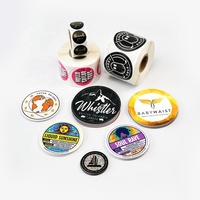 Autocollant circulaire personnalisé pour tasses, logo d'entreprise personnalisé, vinyle adhésif imperméable, kawaii, café