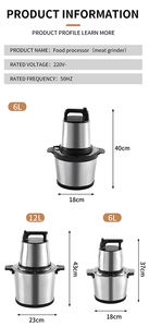 6Lミートチョッパーフードグラインダー12Lビッグラージマシン<span class=keywords><strong>10</strong></span>リットル商用ビッグフフホームボウル魚電気ミンサードキドキ - Product Image 6